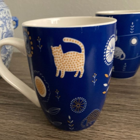 RSLEE Set of Four Ceramic Kitty Cat Mugs - Picture 3 of 8